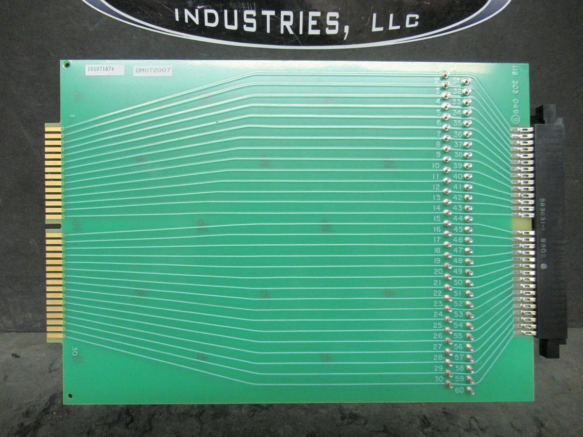 Used EXIDE ELECTRONICS 101071874 EXTENSION BOARD MODULE 118 303 049 REV B QM072007
