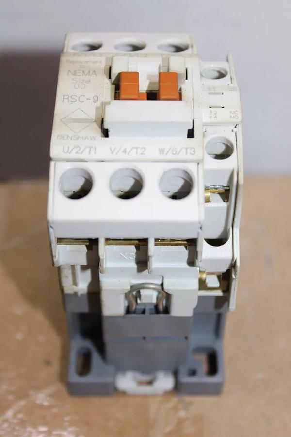 Used BENSHAW RSC-9 SIZE 00 MAGNETIC CONTACTOR RSC-9 20 AMP 600V 120 VAC COIL
