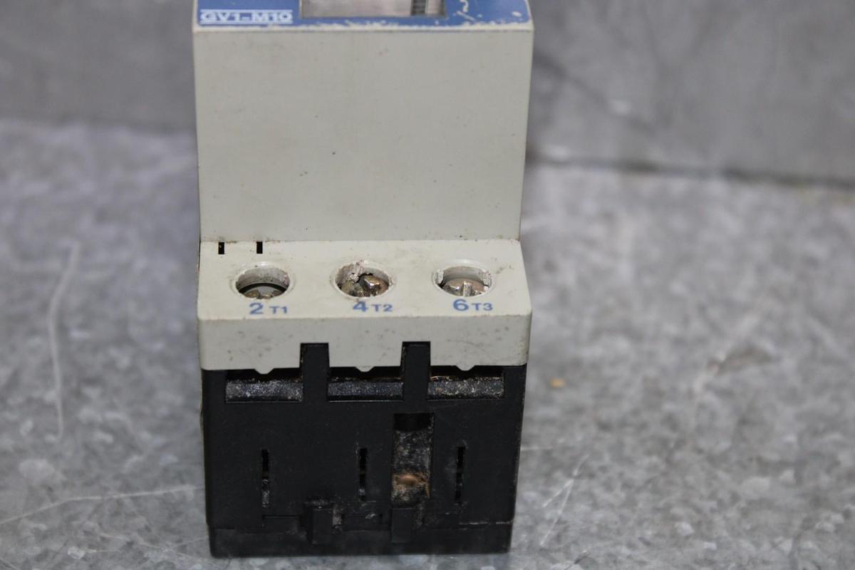 Used TELEMECANIQUE MANUAL MOTOR STARTER GV1-M10 4-6 AMP 600 VAC 3 HP 50/60 HZ