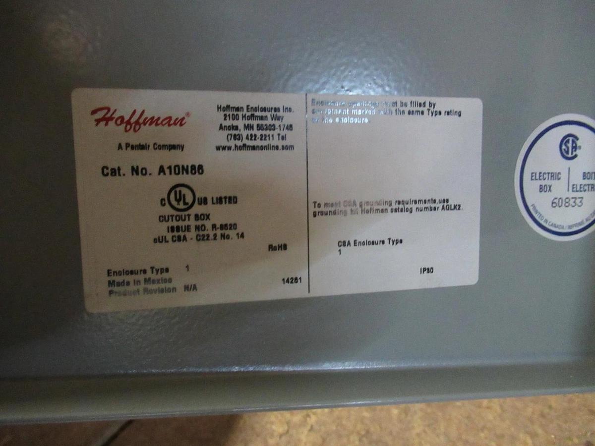 Used ALLEN BRADLEY COMBINATION STARTER BOX W/ 100-C09*10 STARTER 25A 600V