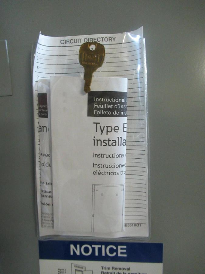 Used NEW SURPLUS CUTLER HAMMER / EATON EZ PANEL DOOR 20" X 43.5" *WARRANTY INCLUDED*