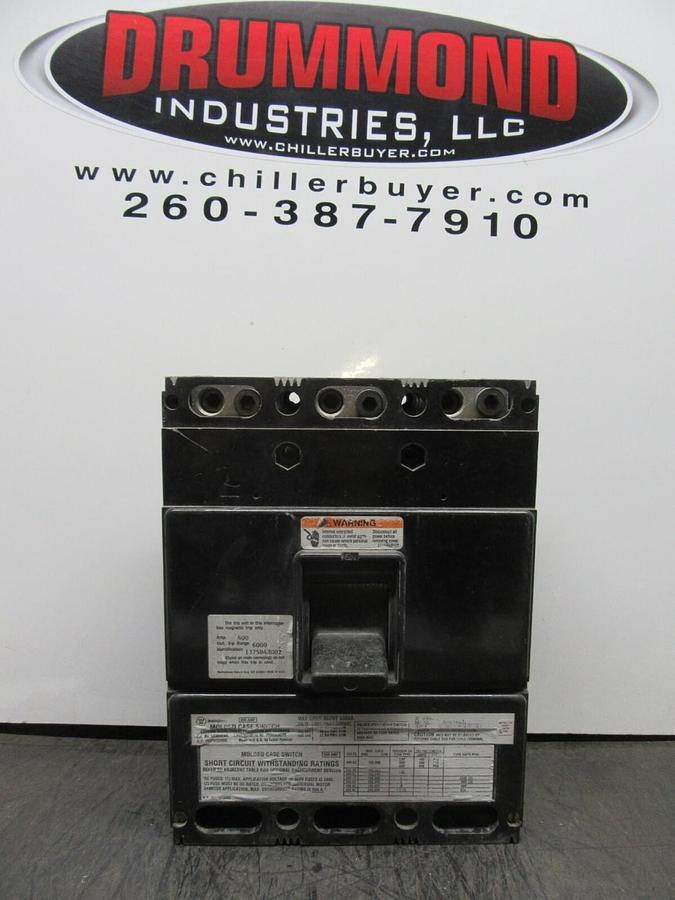 Used WESTINGHOUSE 3-POLE MOLDED CASE SWITCH LC3600WK 600 AMP TRIP 600 VAC