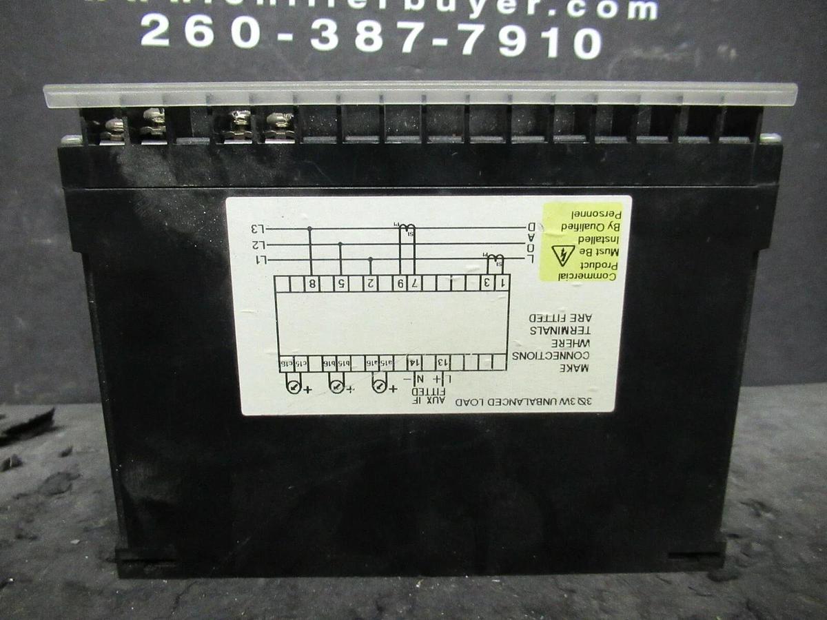Used CROMPTON PALADIN ADVANTAGE INSTRUMENTS 256-XDMU TRIP TANSDUCER RELAY 120 VAC 5 A