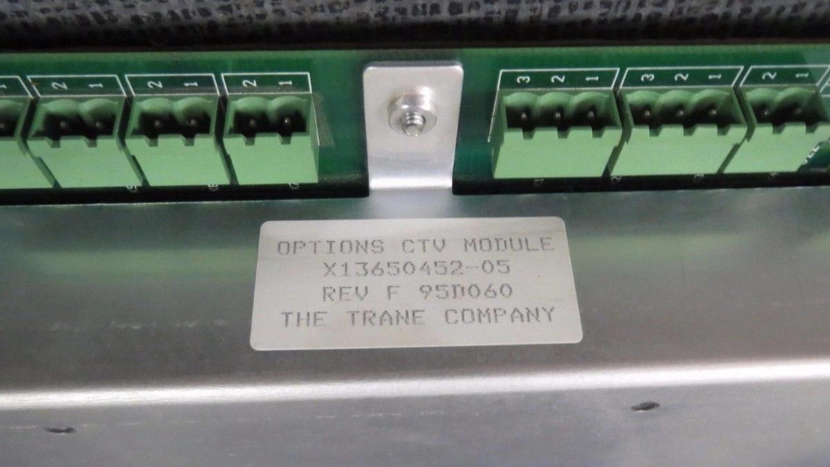 Used TRANE OPTIONS CTV MODULE X13650452-05 REV F **WARRANTY INCLUDED**