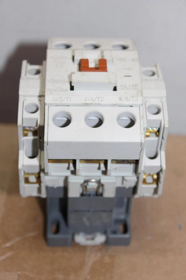 Used BENSHAW CONTACTOR RSC-40 50 AMP 600 VAC 3-POLE 25 HP NEMA 1P COIL: 120V