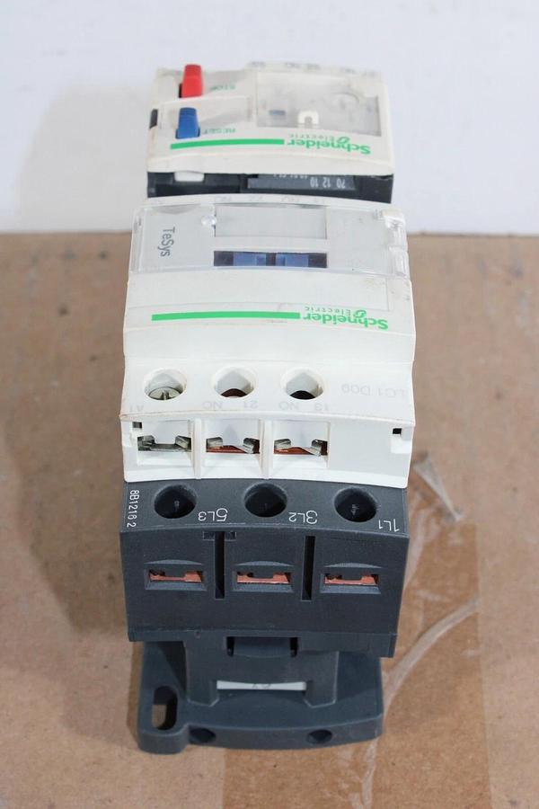 Used SCHNEIDER STARTER LC1D09 25 AMP 600 VAC 7.5 HP W/ LRD-08 *WARRANTY*