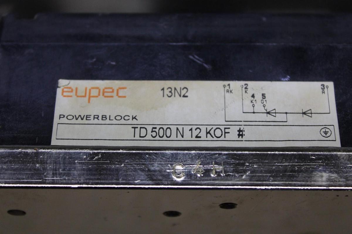 Used LOT OF 3 EUPEC IGBT POWERBLOCK TD500N12K0F **WARRANTY INCLUDED**