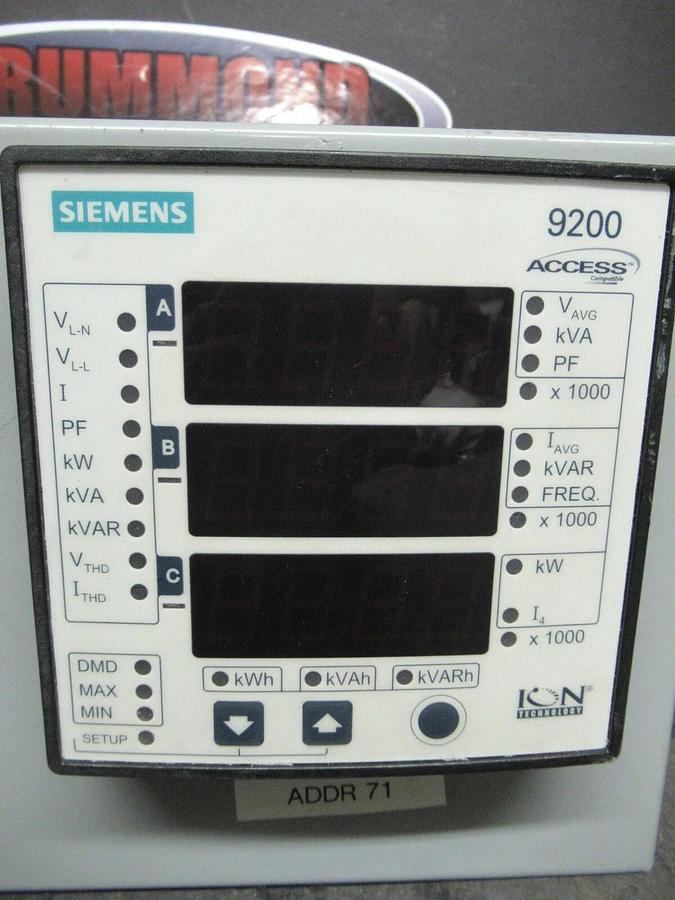 Used ITE BUS PLUG XQ45RGIG 50 AMP 240V 3P4W+GROUND XJ-L 15 AMP BREAKER SIEMENS 9200