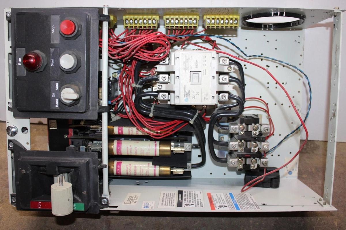 Used CUTLER HAMMER MCC STARTER BUCKET 2100 FREEDOM 24" CL75250-6 100 AMP SIZE 3