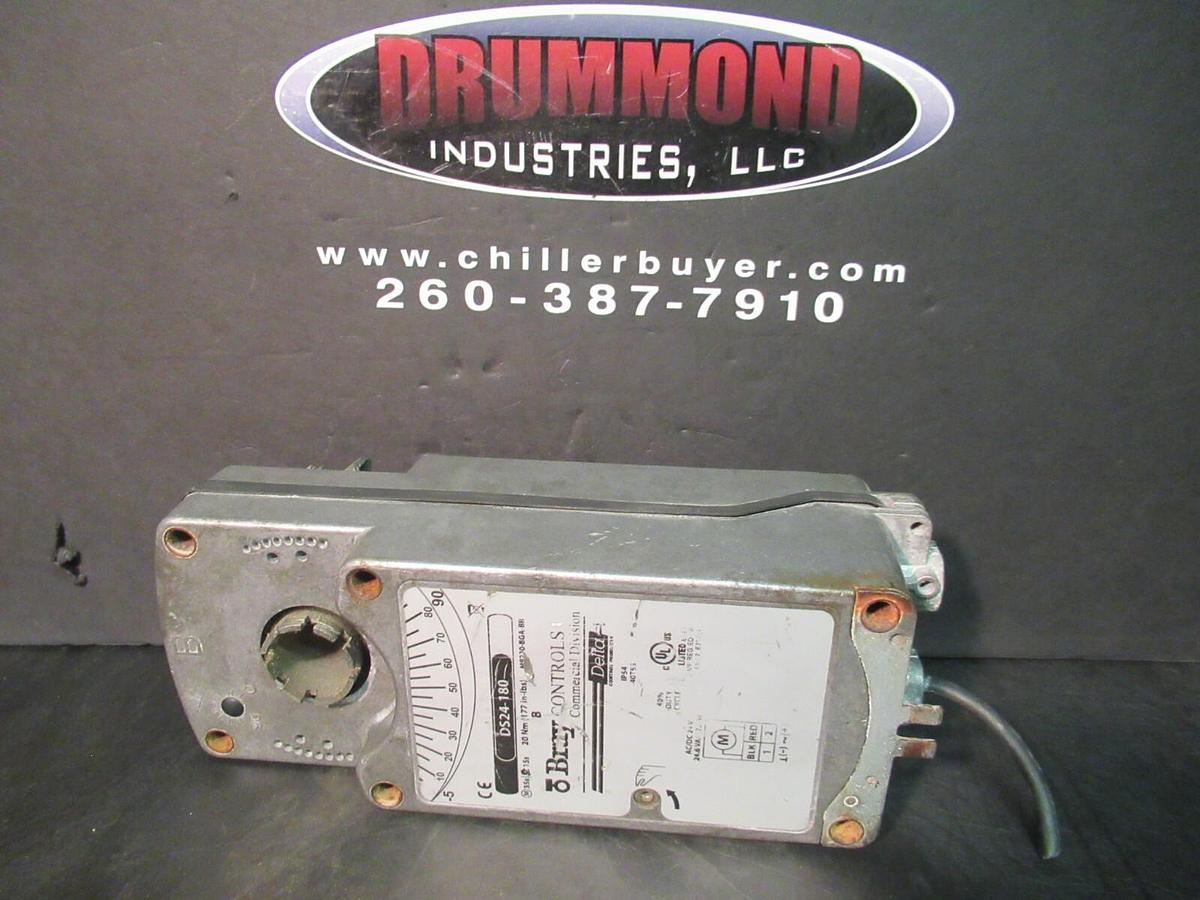 Used BRAY CONTROLS SPRING RETURN DAMPER ACTUATOR DS24-180 24 VOLT 24.6 VA *WARRANTY*