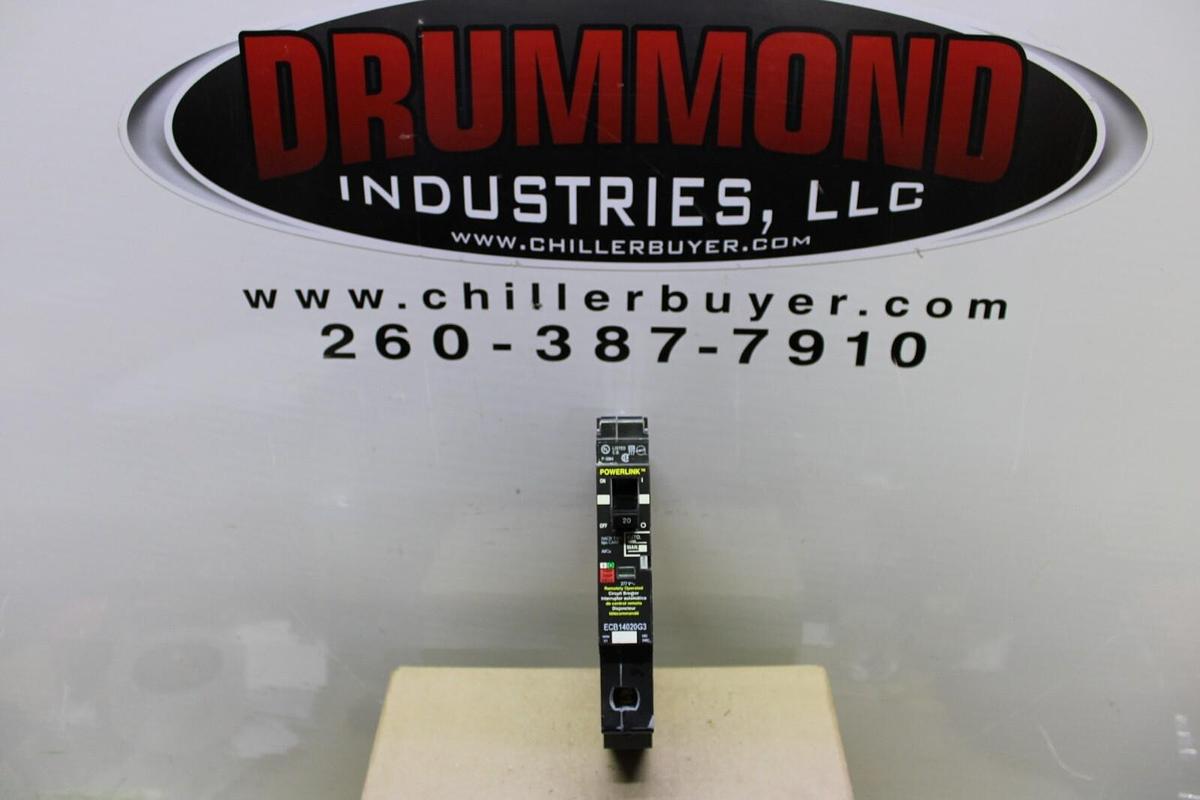 Used SQUARE D POWERLINK CIRCUIT BREAKER ECB14020G3 20 AMP 480/277 VAC 1-POLE