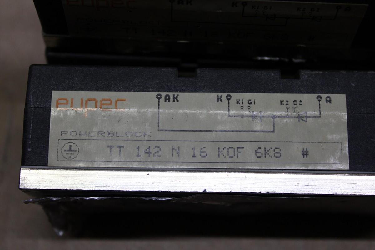 Used LOT OF 3 EUPEC IGBT POWERBLOCK TT142N16K0F 6K8 **WARRANTY INCLUDED**
