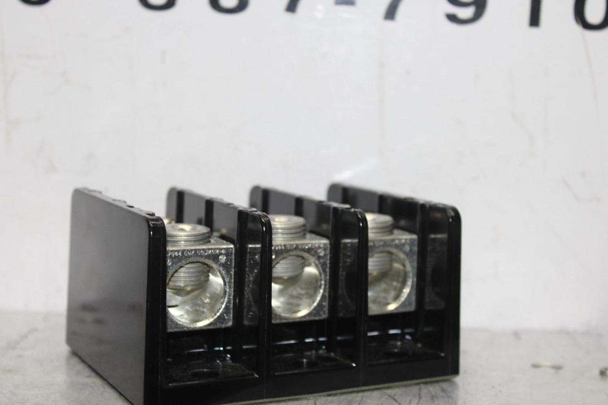 Used SQUARE D WIRE TERMINAL BLOCK 9080-LBC363106 300 AMP 600 VOLT 3-POLE **WARRANTY**