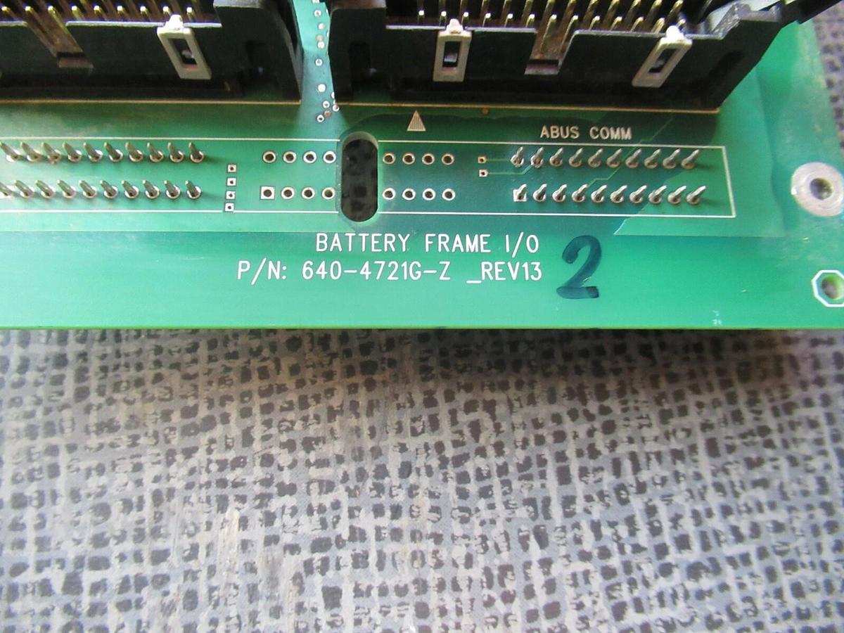 Used KAPC BATTERY FRAME I/O CIRCUIT BOARD 6400-4721G-Z REV 13 **WARRANTY INCLUDED**