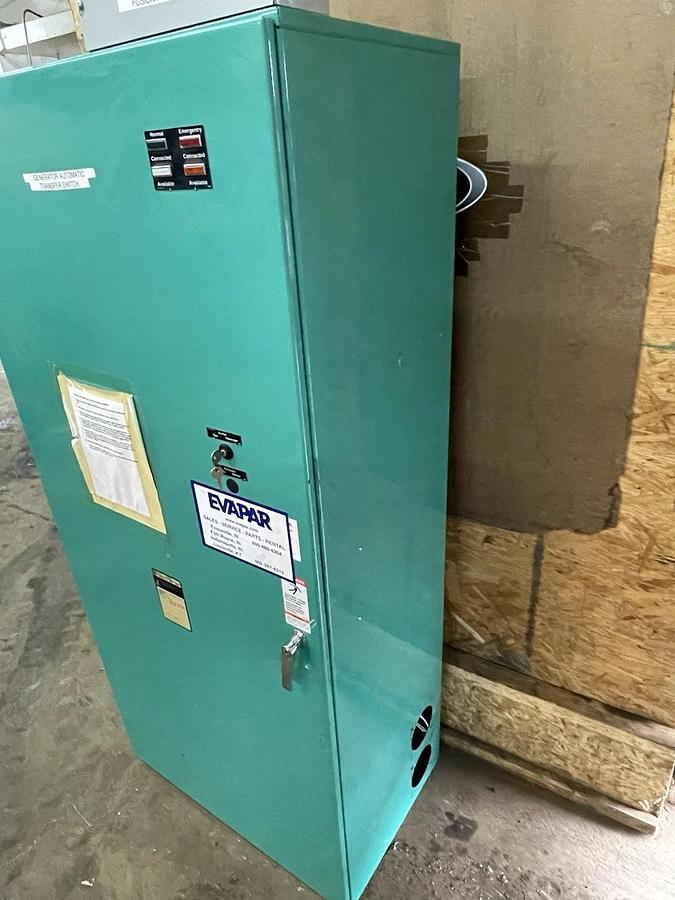 Used ONAN CUMMINS TRANSFER SWITCH OT-1000 1000 AMP 208 VAC 3-POLE W/ 0306-3456-12