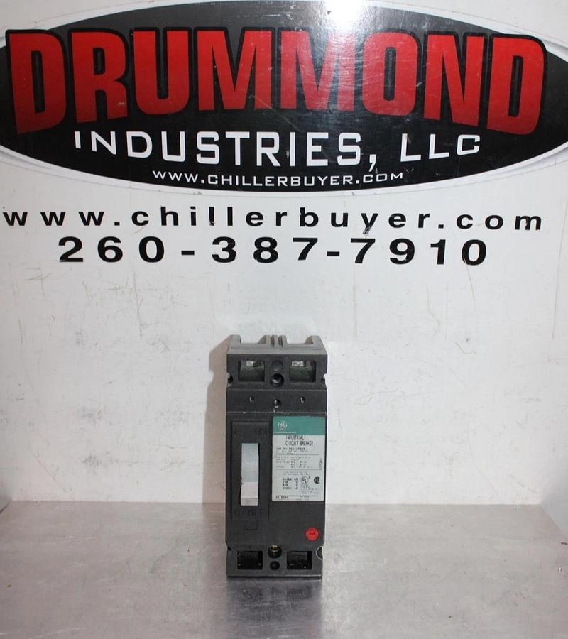 Used GENERAL ELECTRIC CIRCUIT BREAKER TED124020 20 AMP 480 VAC 2-POLE *WARRANTY*