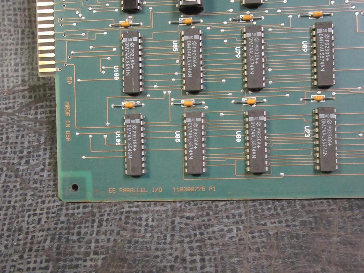 Used EXIDE ELECTRONICS EE PARALLEL I/0 CIRCUIT BOARD 118302776 REV P1 101072985 P2