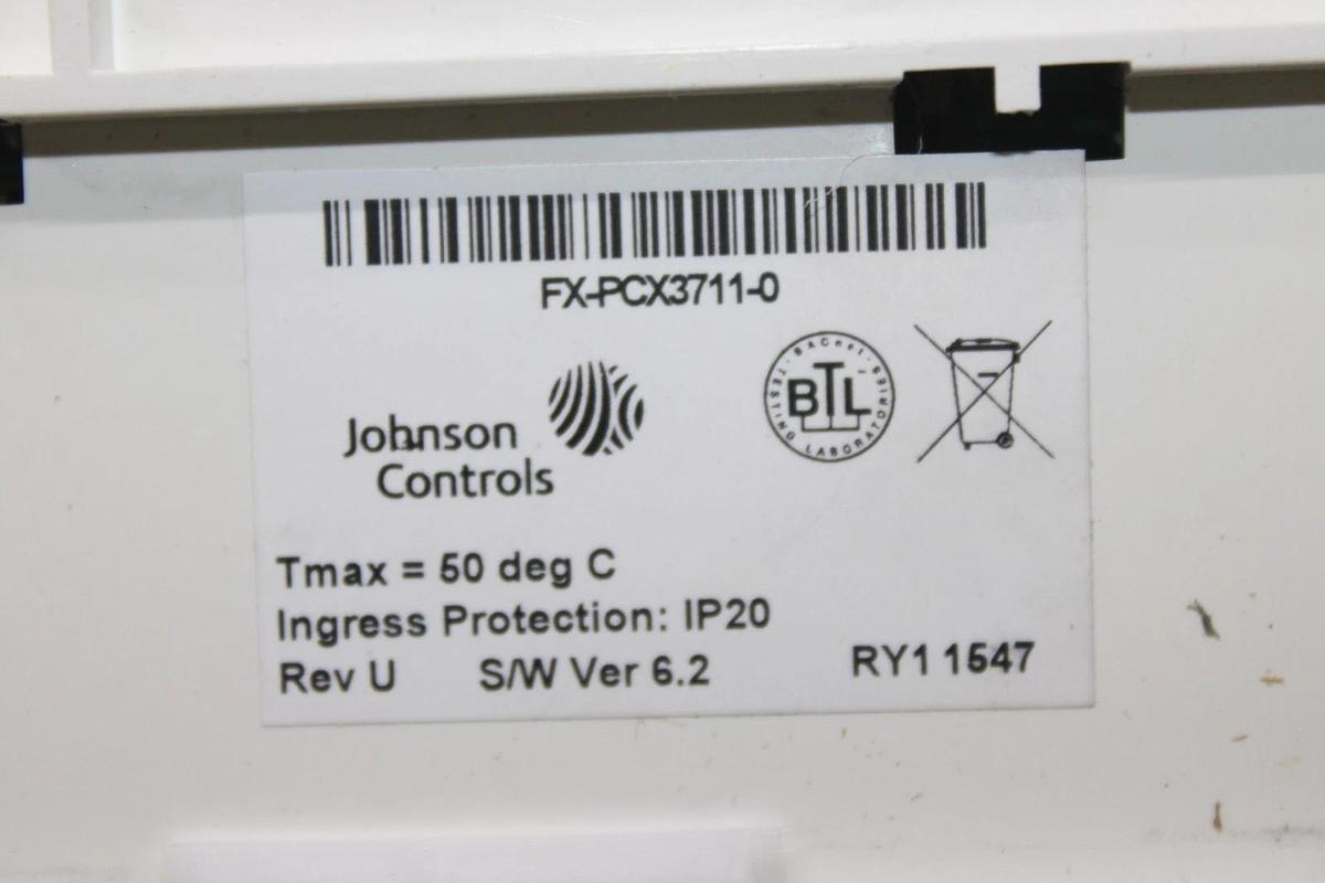Used JOHNSON CONTROLS PCX UNIVERSAL CONTROLLER PCX3711 FX-PCX3711-0 REV. U