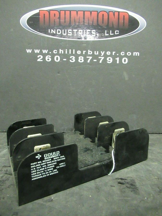 Used GOULD FUSE HOLDER 60328R FOR 30 AMP 600 V CLASS R FUSES **WARRANTY**