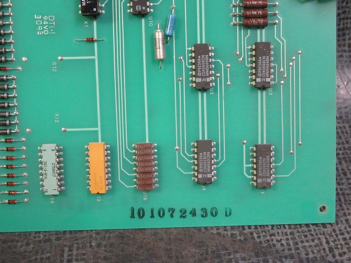 Used EXIDE INV INTERFACE CARD CIRCUIT BOARD A5A1 // 101072430 REV D //118302417 REV A