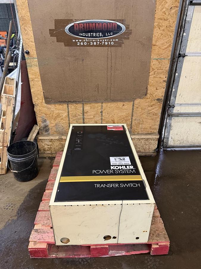 Used KOHLER AUTOMATIC TRANSFER SWITCH K-168541-225 225 AMP 208 VOLT 3-PHASE 3-WIRE