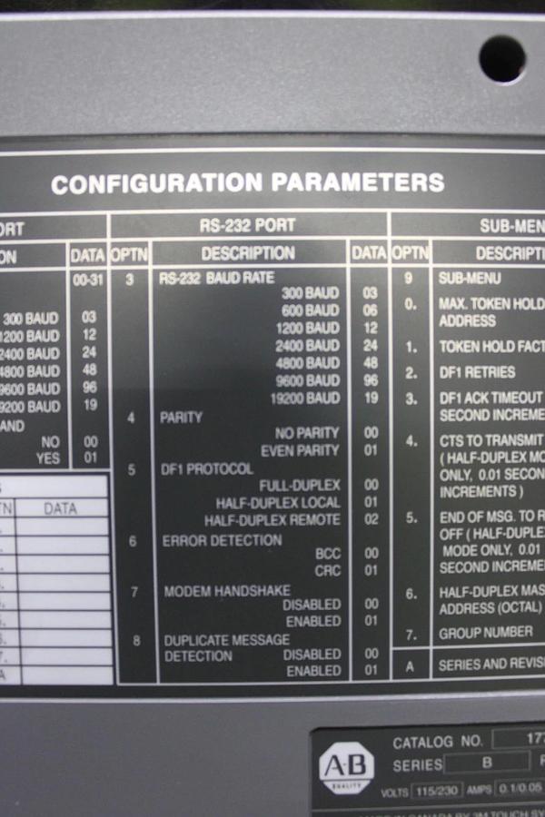 NIB ALLEN-BRADLEY DH-485 COMMUNICATION INTERFACE 1770-KF3 REV. A01 115/230V