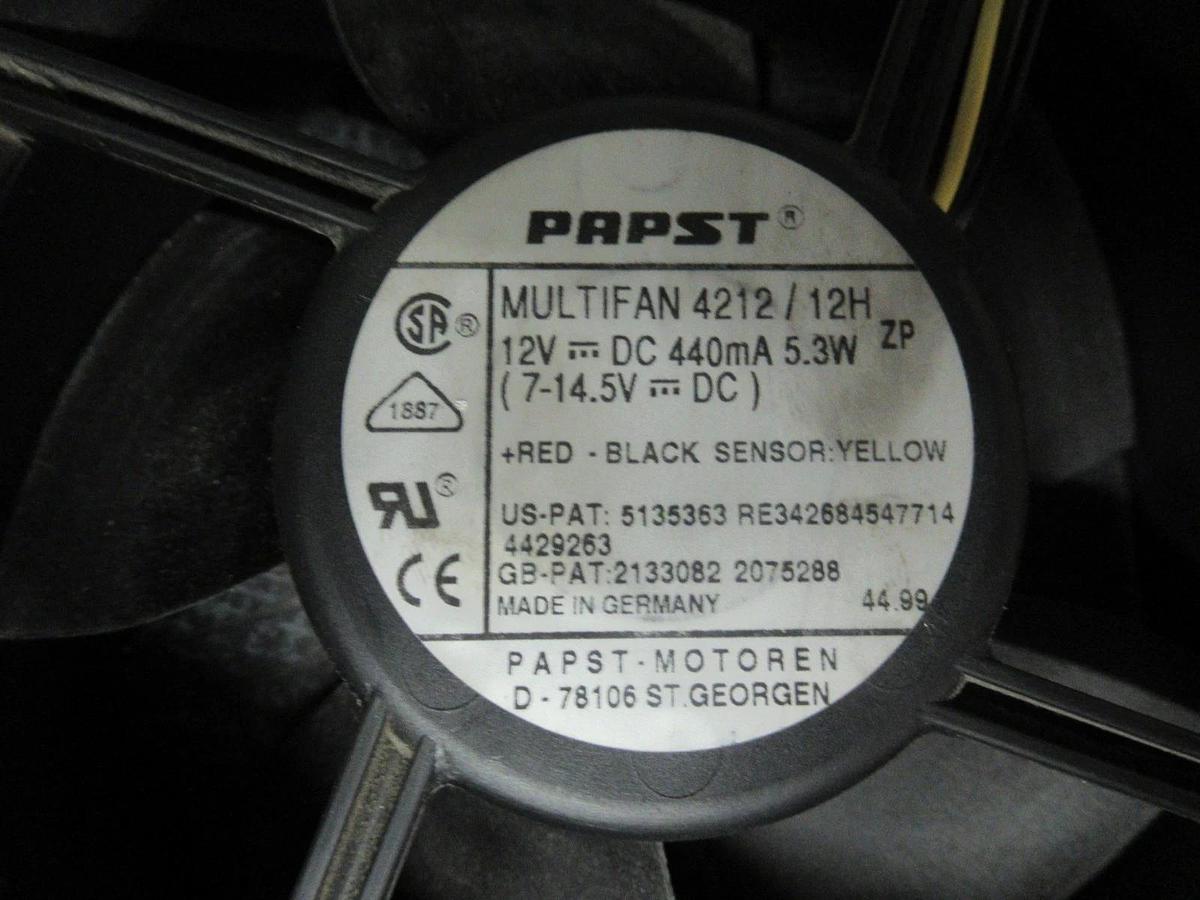 Used PAPST-MOTOREN MULTIFAN 4212/12H 12VDC **WARRANTY INCLUDED**