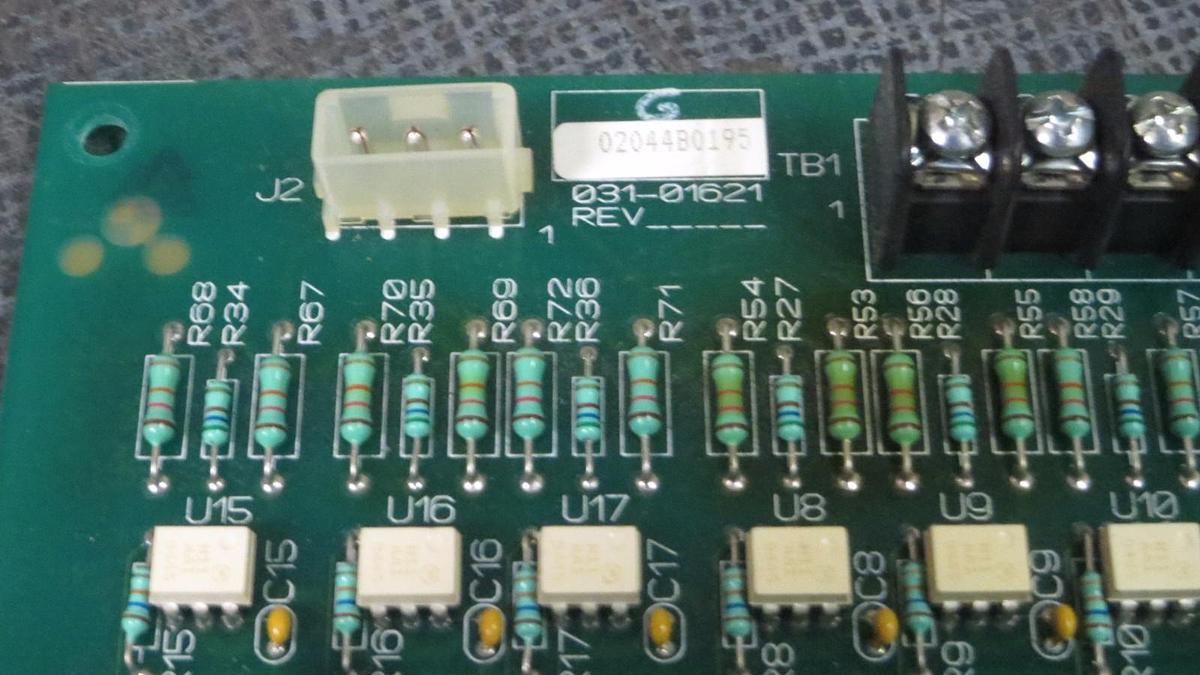 Used YORK CHILLER CONTROL CIRCUIT BOARD MODEL: 031-01621 02044B0195
