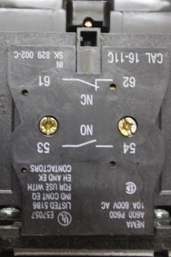 Used ABB CONTACTOR EH145 200 AMP 600 VAC 3-POLE 125 HP COIL: 24 VOLT *WARRANTY*