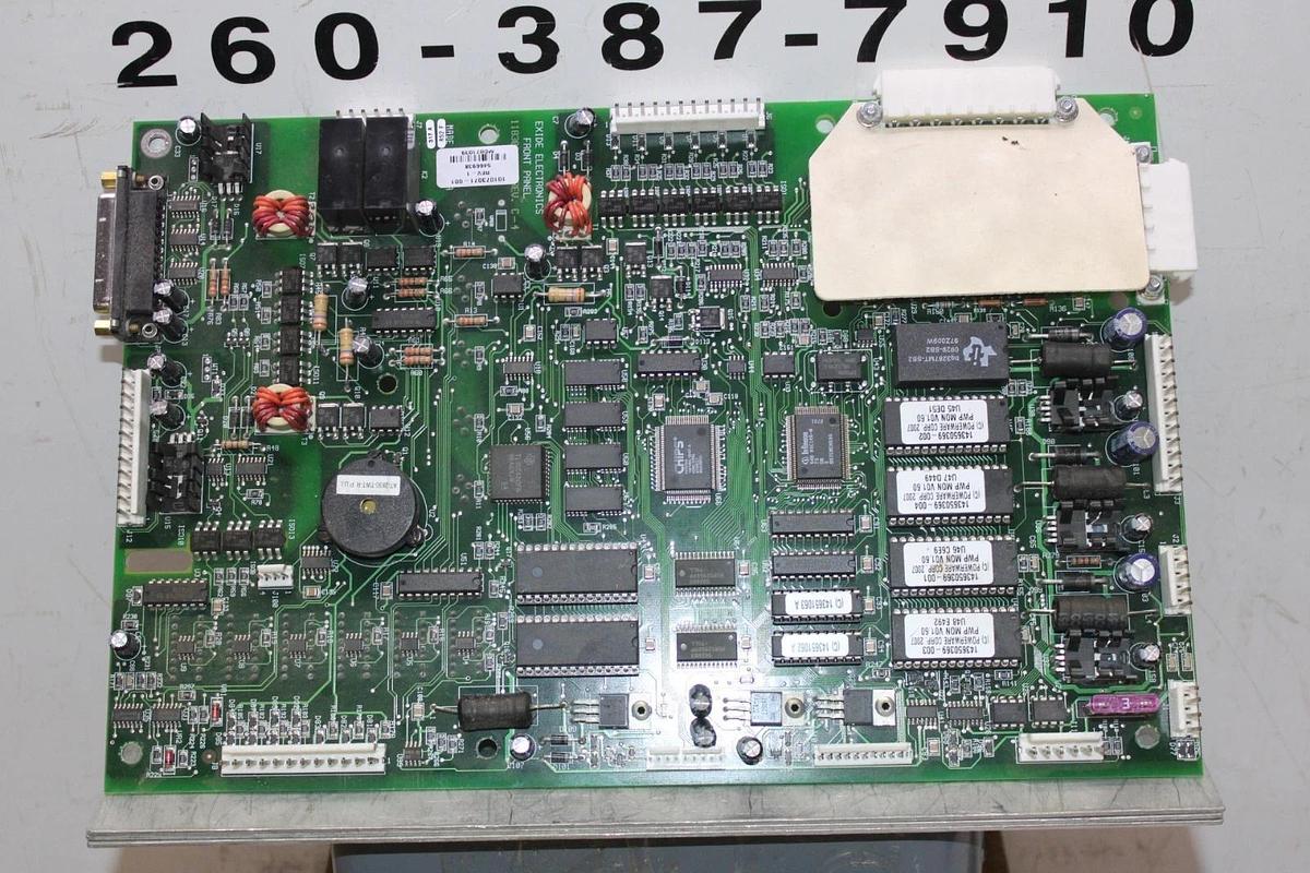 Used EXIDE FRONT PANEL CONTROL CIRCUIT BOARD 101073071-001 REV. 1 *WARRANTY*