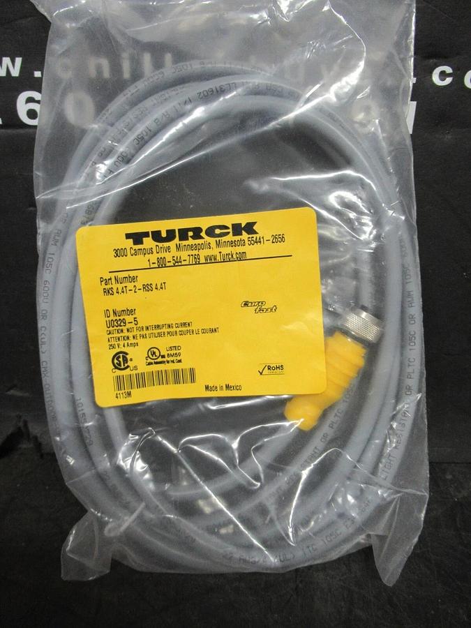 NEW IN BAG TURCK RKS4.4T-2-RSS4.4T EUROFAST SINGLE-ENDED CORDSET