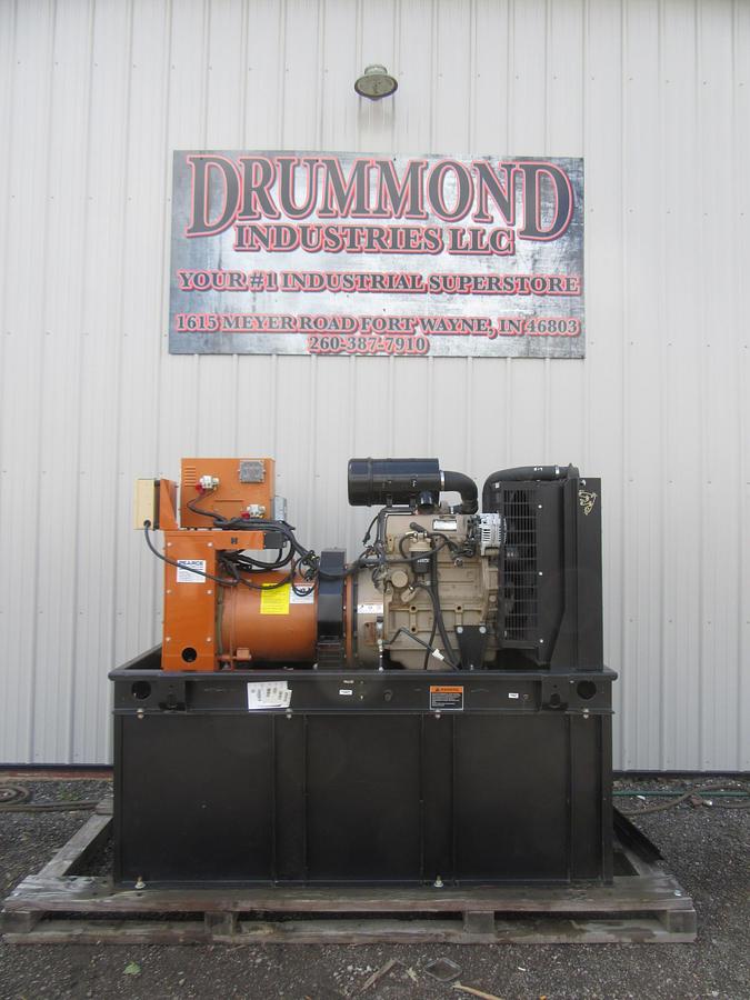 Used 30 KW DIESEL GENERATOR GENERAC 120/240 VOLT SINGLE PHASE 569 HOURS VIDEO WE SHIP