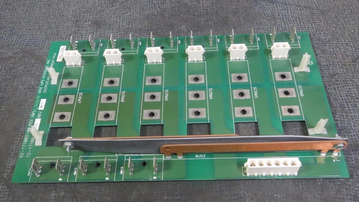 Used MGE UPS SYSTEMS OUTPUT HIGH CURRENT PCA MODEL: 62-171003-00 ; 72-171003-00