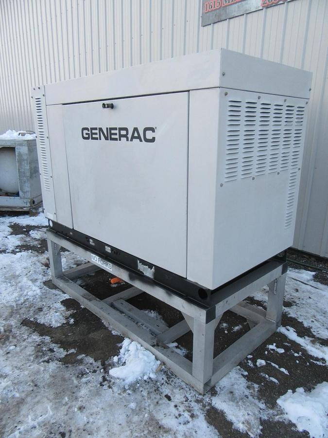 Used 35 KW 30KW GENERATOR GENERAC NAT. GAS LP PROPANE 120/240V 1 PH 403 HRS VIDEO