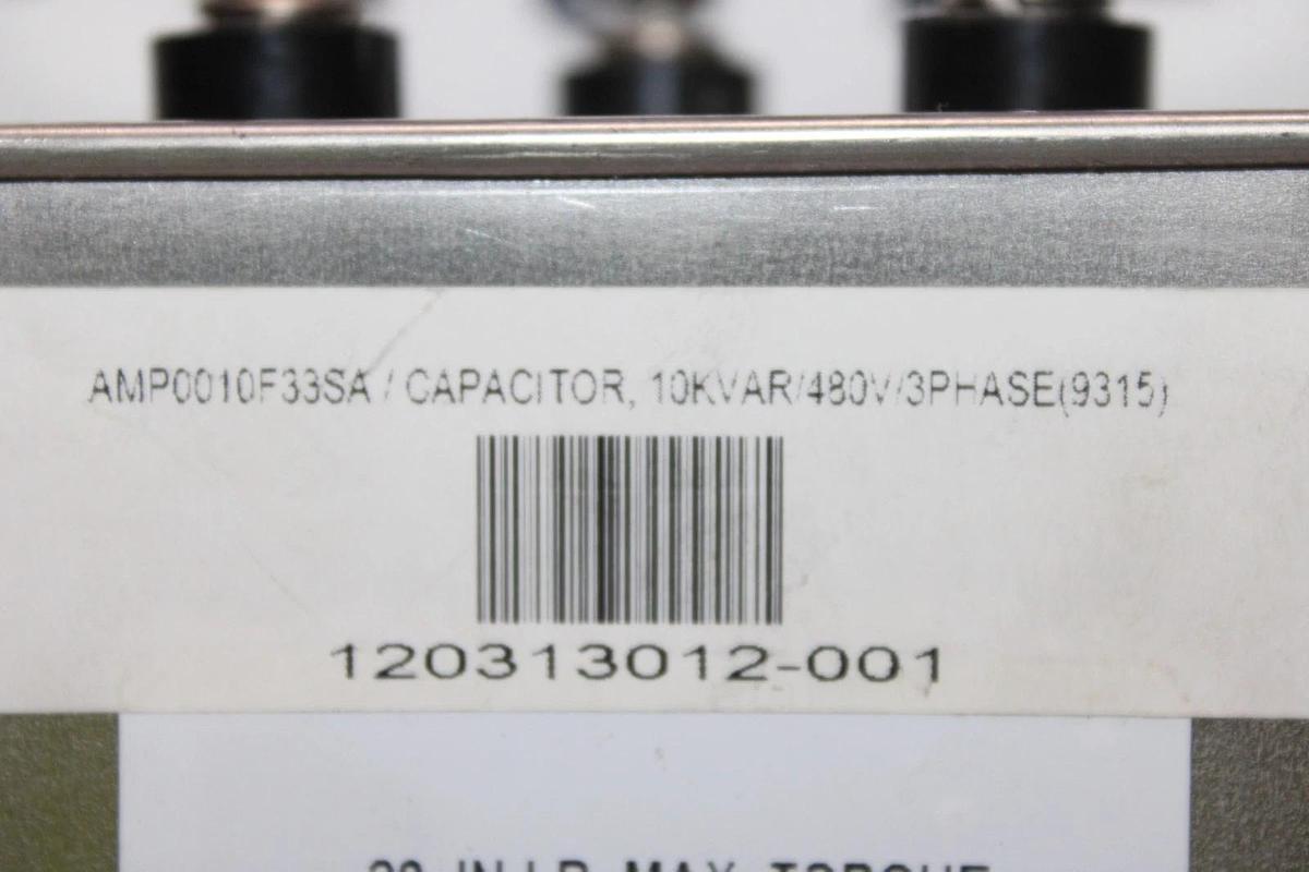 Used POWERWARE AEROVOX CAPACITOR AMP0010F33SA 10 kVAR 480 VAC 3-PHASE *WARRANTY*