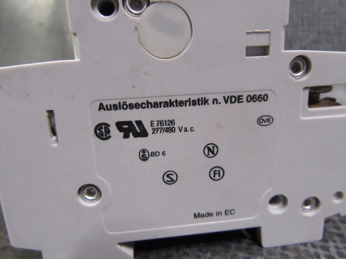 Used LOT OF 5 ABB S271 K6A CIRCUIT BREAKER 6 AMP 1 POLE 277 / 480 VOLT **WARRANTY!**