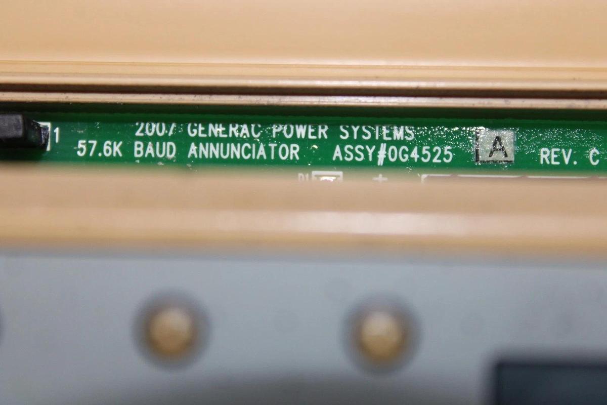 Used GENERAC 57.6K BAUD ANNUNCIATOR 0G4525A REV. C **WARRANTY**