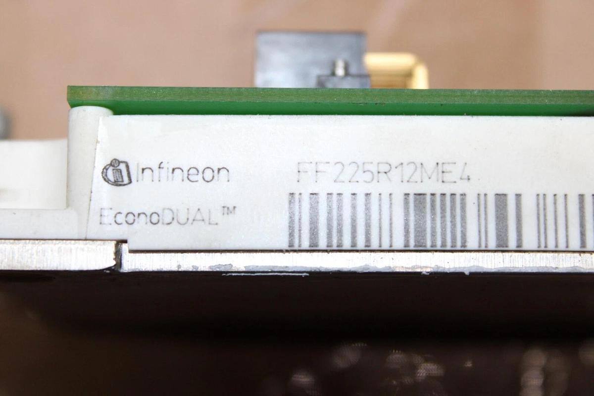 Used INFINEON ECONODUAL POWER MODULE FF225R12ME4 W/ ACTIVE POWER EDI BOARD 30752-1