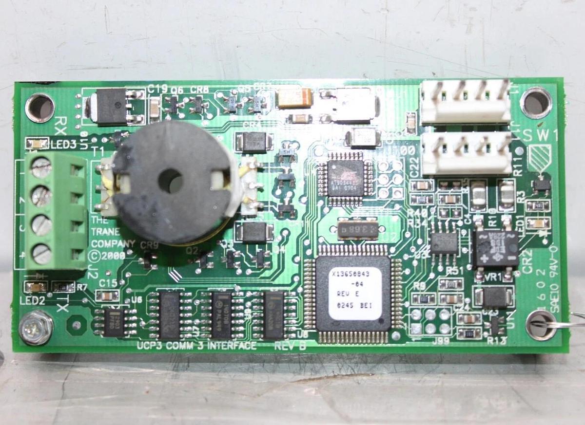 Used TRANE UCP3 COMM 3 INTERFACE BOARD X13650843-04 REV. E **WARRANTY**