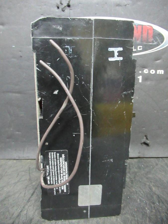 Used SQUARE D BREAKER KHF3620022DC2315 200 AMP 500 VDC W/ UNDERVOLTAGE TRIP AND AUX