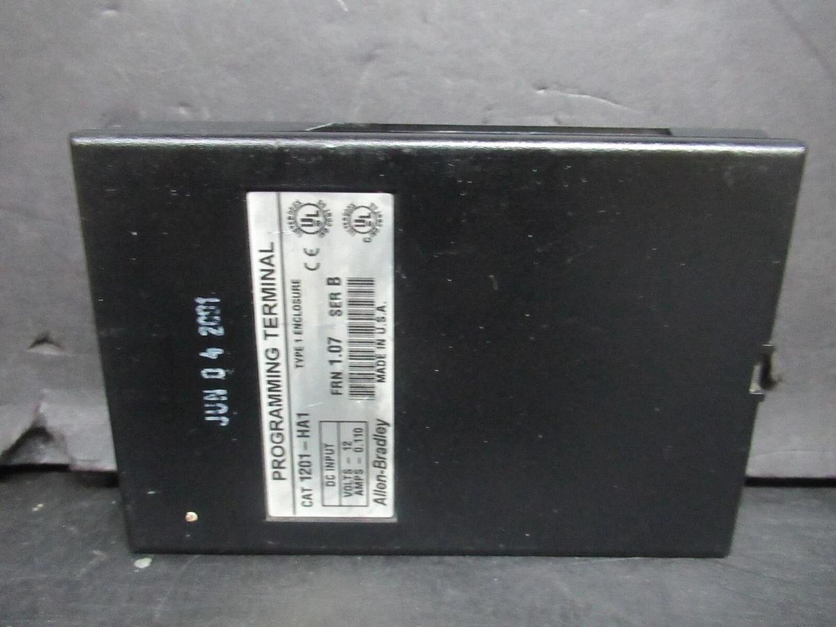 Used ALLEN-BRADLEY PROGRAMMING TERMINAL 1201-HA1 SERIES B 12 VOLT 0.11 AMP *WARRANTY*