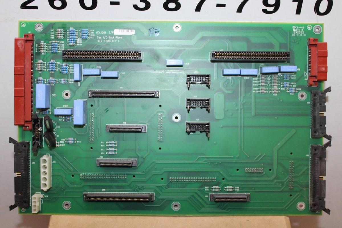 Used APC UPS SYS I/O BACK PLANE 6400-4115C REV. 4 FOR SYCF40KF **WARRANTY**