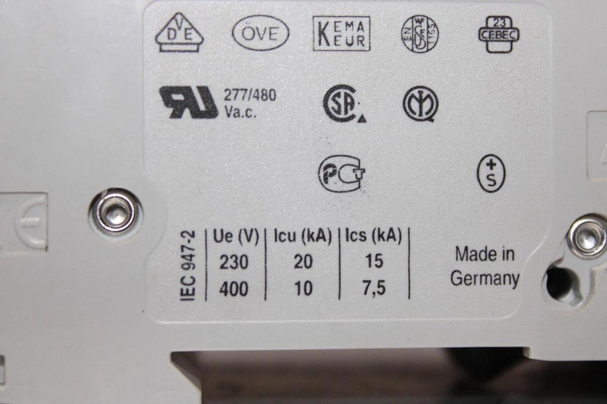 Used ABB CIRCUIT BREAKER S203-D13 277/480 VAC 3-POLE **WARRANTY INCLUDED**