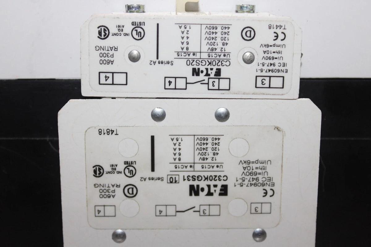Used EATON CONTACTOR C825HN10 120 AMP 600 VOLT 3-POLE 3 HP *WARRANTY*