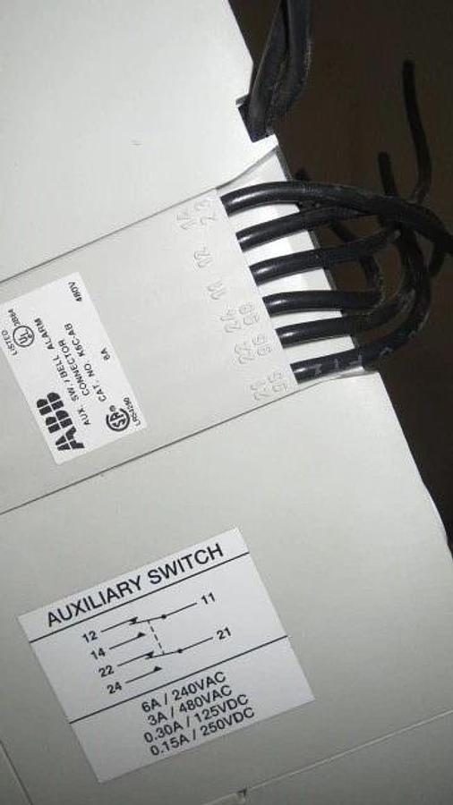 Used ABB D/C BREAKER SACE S6 600 AMP, 600 VAC 500 VDC W/ 600 AMP TRIP, 2 POLE