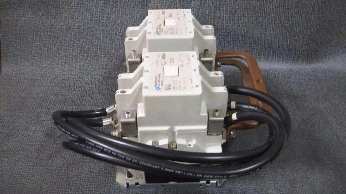 Used WESTINGHOUSE REVERSING CONTACTOR SET A201KEC (2) SIZE 3 DP 120 AMP 120V COILS
