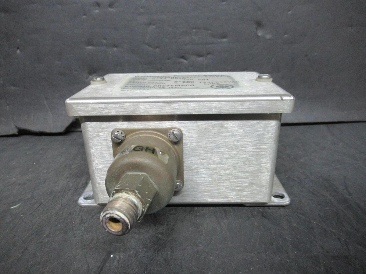 Used KOENIG-PRETEMPCO DIFFERENTIAL PRESSURE SWITCH DSP300A-P40PF-82582-5 300 PSI