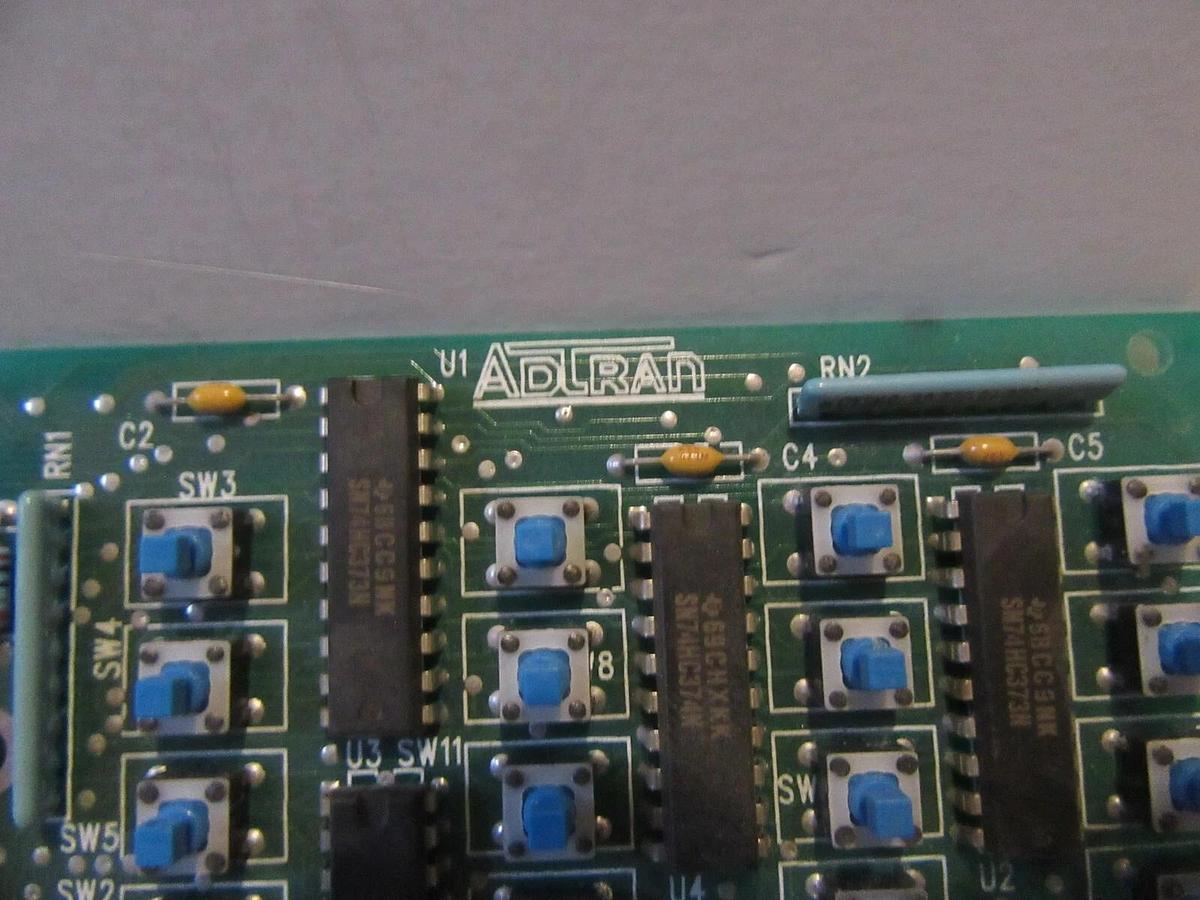 Used ADTRAN 5200.138-5A CIRCUIT BOARD / SCREEN WITH PVC160204AYL DISPLAY 497-0400540