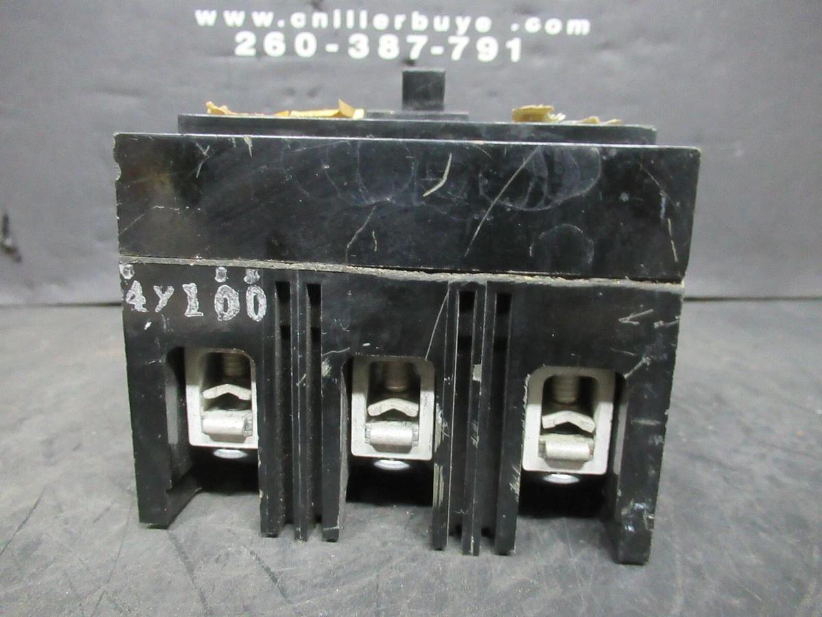 Used GENERAL ELECTRIC MOLDED CASE SWITCH TED134Y100 480 VAC 100 AMP 3-POLE