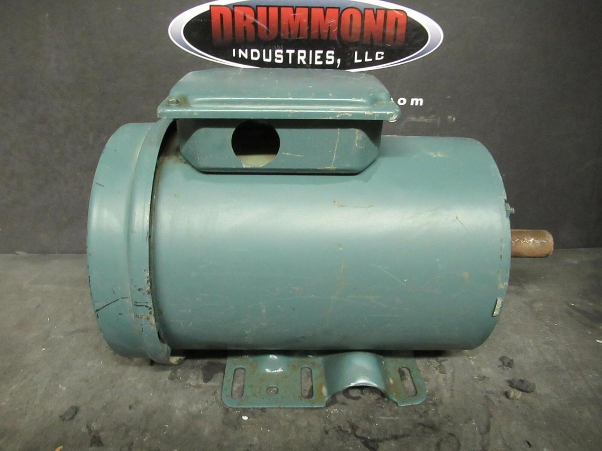Used 1.5 HP RELAINCE ELEC MOTOR 1725 RPM 230 / 460 VP14G9244S  FJ14T FRAME  TEFC